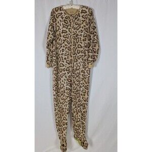Nick & Nora Pajamas L Adult Python Snake Footie One Piece Fleece Warm Cozy Funny